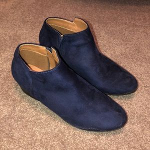 Blue Ankle Booties (Women’s 9)